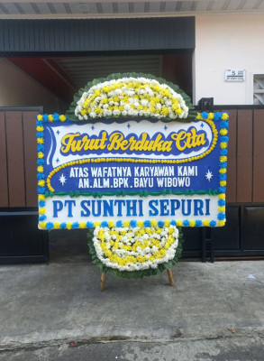 Papan Bunga Duka di Tarantang